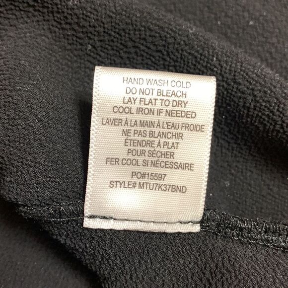 BOBEAU Blouse pullover keyhole back closure 3/4 sleeves with ruching women’s S - Picture 7 of 12